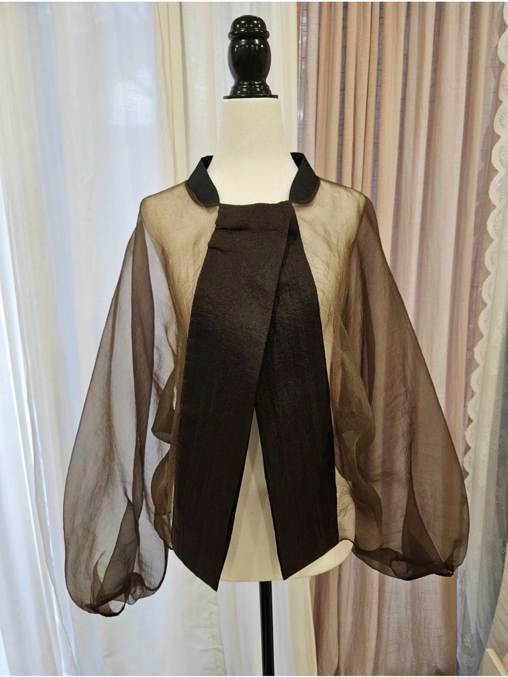 Zara organza cardigan